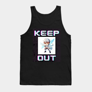 Keep Out - Anime Lover Game Sign Tank Top